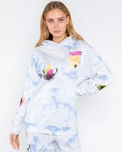 BY SAMII RYAN Shop 15 BY SAMII RYAN Flower Bed Tie-Dye Hoodie