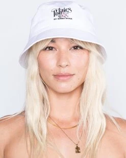 BY SAMII RYAN Shop 5 BY SAMII RYAN Fleur White Bucket Hat