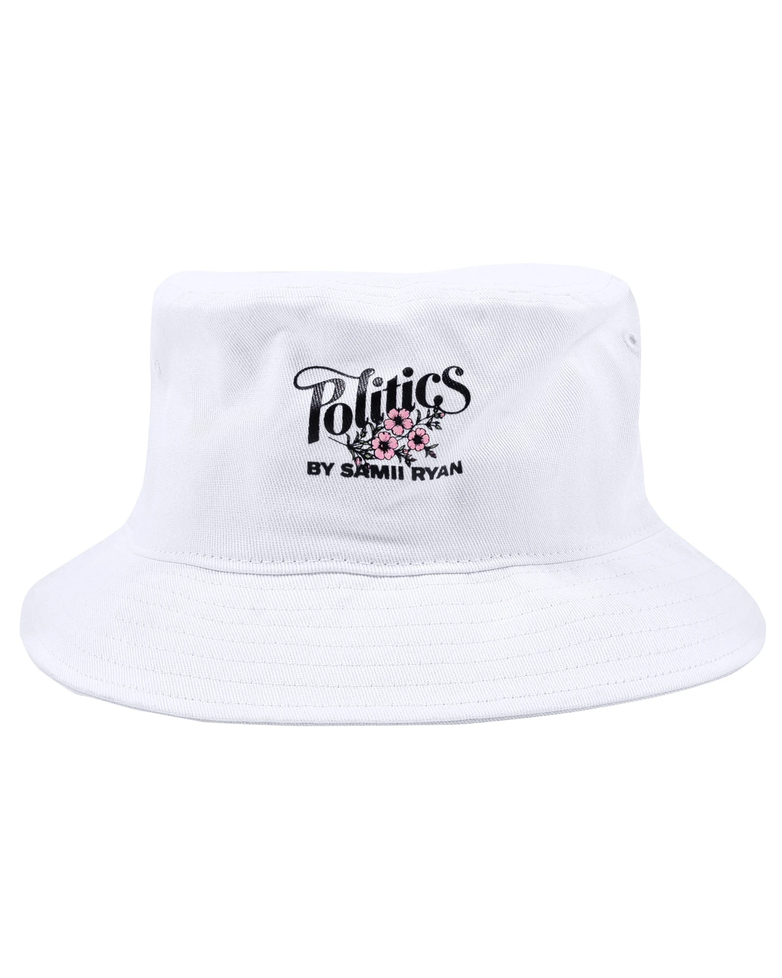 BY SAMII RYAN Fleur White Bucket Hat 4 BY SAMII RYAN Fleur White Bucket Hat - Image 2